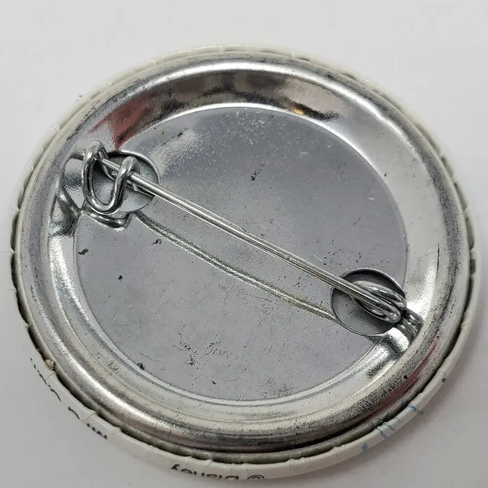 Disney Mickey Mouse Vintage Ice Skates Jumping Button